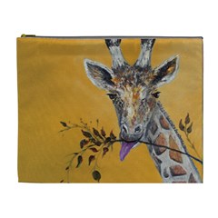 Giraffe Treat Cosmetic Bag (xl) by rokinronda