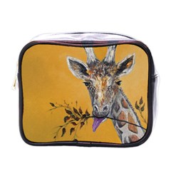 Giraffe Treat Mini Travel Toiletry Bag (one Side)