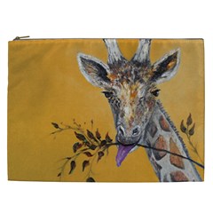 Giraffe Treat Cosmetic Bag (xxl) by rokinronda