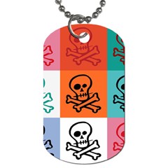 Skull Dog Tag (one Sided) by Siebenhuehner