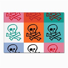 Skull Postcards 5  X 7  (10 Pack) by Siebenhuehner