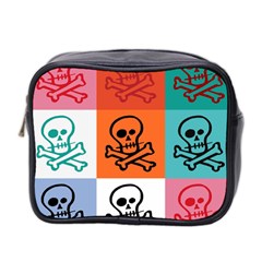 Skull Mini Travel Toiletry Bag (two Sides)