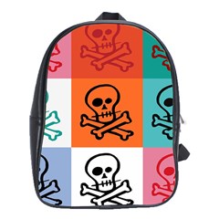 Skull School Bag (xl) by Siebenhuehner