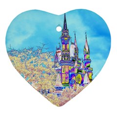 Castle For A Princess Heart Ornament