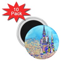 Castle For A Princess 1 75  Button Magnet (10 Pack) by rokinronda