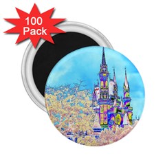 Castle For A Princess 2 25  Button Magnet (100 Pack) by rokinronda