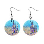 Castle for a Princess Mini Button Earrings Front