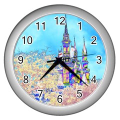 Castle For A Princess Wall Clock (silver) by rokinronda