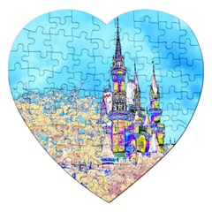 Castle For A Princess Jigsaw Puzzle (heart)