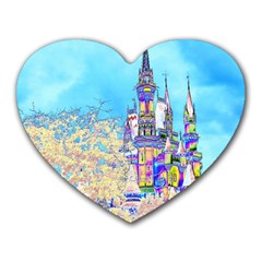 Castle For A Princess Mouse Pad (heart) by rokinronda