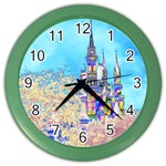 Castle for a Princess Wall Clock (Color) Front