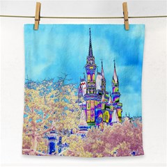 Castle For A Princess Face Towel by rokinronda