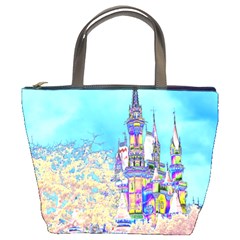 Castle For A Princess Bucket Handbag by rokinronda