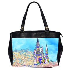 Castle For A Princess Oversize Office Handbag (two Sides)