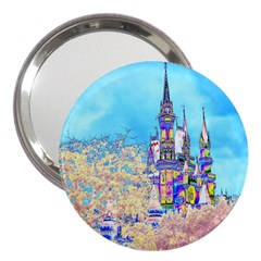 Castle For A Princess 3  Handbag Mirror by rokinronda