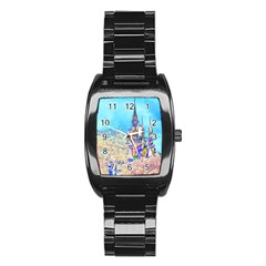 Castle For A Princess Stainless Steel Barrel Watch by rokinronda