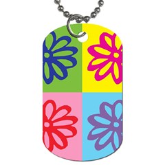 Flower Dog Tag (two-sided)  by Siebenhuehner