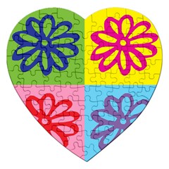 Flower Jigsaw Puzzle (heart)