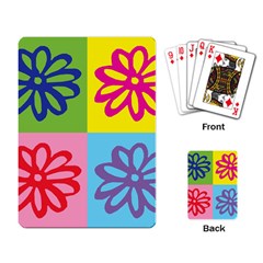 Flower Playing Cards Single Design