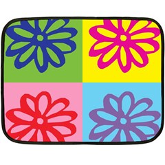 Flower Mini Fleece Blanket (two Sided)