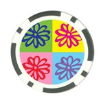 Flower Poker Chip (10 Pack) Front