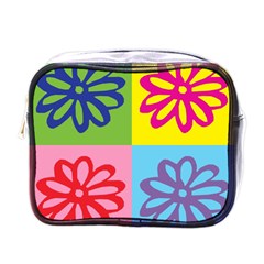 Flower Mini Travel Toiletry Bag (one Side) by Siebenhuehner