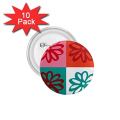 Flower 1 75  Button (10 Pack) by Siebenhuehner