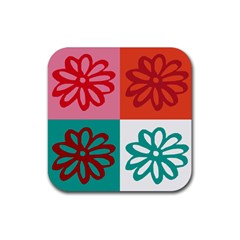 Flower Drink Coaster (square) by Siebenhuehner