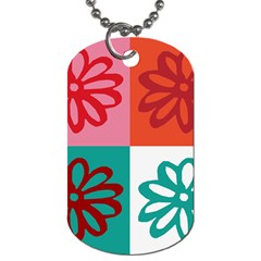 Flower Dog Tag (one Sided) by Siebenhuehner