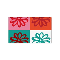 Flower Sticker 10 Pack (rectangle) by Siebenhuehner