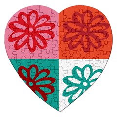 Flower Jigsaw Puzzle (heart) by Siebenhuehner