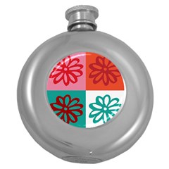 Flower Hip Flask (round) by Siebenhuehner