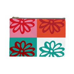 Flower Cosmetic Bag (large) by Siebenhuehner