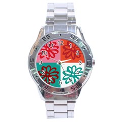 Flower Stainless Steel Watch by Siebenhuehner