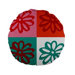 Flower 15  Premium Round Cushion  by Siebenhuehner