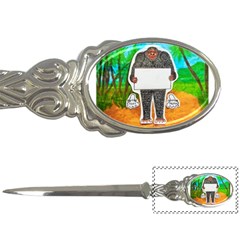 Yowie H,text In Aussie Outback, Letter Opener by creationtruth