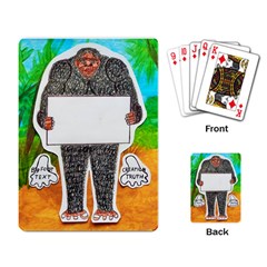 Yowie H,text In Aussie Outback, Playing Cards Single Design by creationtruth