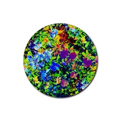 The Neon Garden Drink Coaster (round) by rokinronda