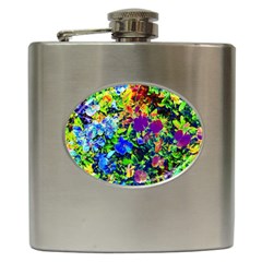 The Neon Garden Hip Flask by rokinronda