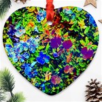 The Neon Garden Heart Ornament (Two Sides) Front