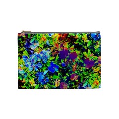 The Neon Garden Cosmetic Bag (medium) by rokinronda