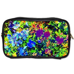 The Neon Garden Travel Toiletry Bag (one Side) by rokinronda