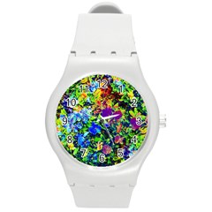 The Neon Garden Plastic Sport Watch (medium) by rokinronda