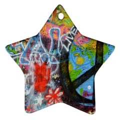 Prague Graffiti Star Ornament