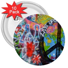 Prague Graffiti 3  Button (10 Pack)