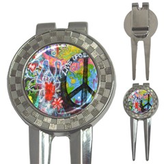 Prague Graffiti Golf Pitchfork & Ball Marker