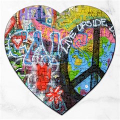 Prague Graffiti Jigsaw Puzzle (heart)