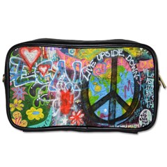 Prague Graffiti Travel Toiletry Bag (one Side)