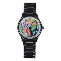 Prague Graffiti Sport Metal Watch (black) by StuffOrSomething