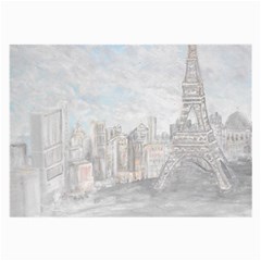 Eiffel Tower Paris Glasses Cloth (large) by rokinronda